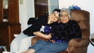 My grandmother, Marie with me