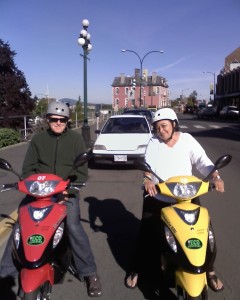 My husband, Dan, and me in Victoria