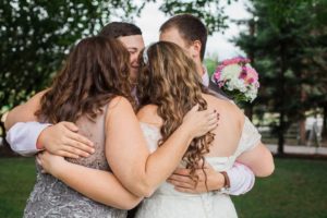 My mom & brothers at my wedding (my biggest support system!)