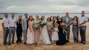 Jessica and family at her wedding September 2017