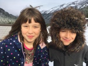 Elisha's children on Crystal Mountain