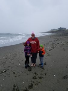 Family at the beach