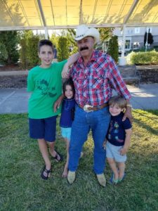 Children with grandfather