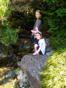 Mathilda and Louise exploring EvCC