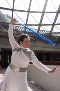 Appearing as Princess Leia with Saber Guild in Atlanta, September 2018