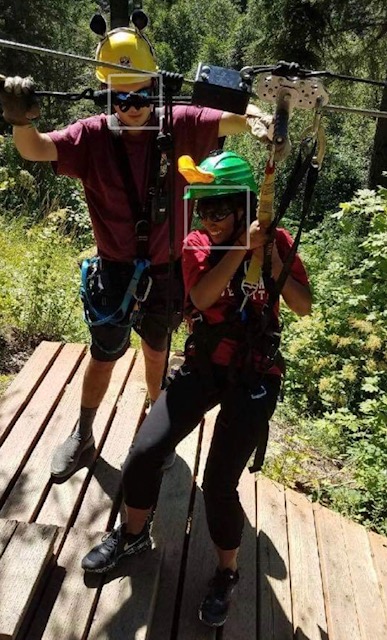 Ciera zip-lining in Leavenworth, WA 