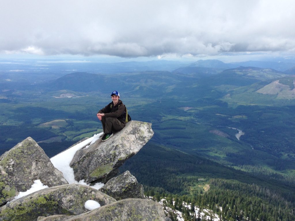 Trevor on the peak of Mount Pilchuck